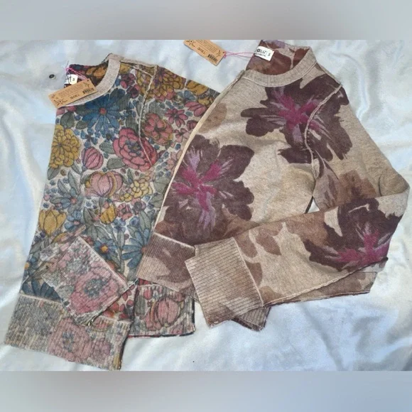 NATURAL LIFE Floral Button-Front Cardigan Sweater in Beige, Pink, Green, Gold - Picture 11 of 11